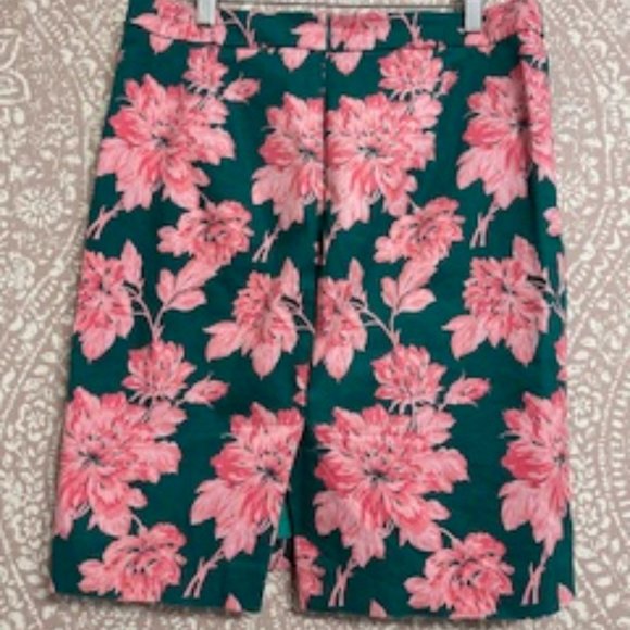 J.Crew Floral Pencil Skirt - Picture 2 of 3